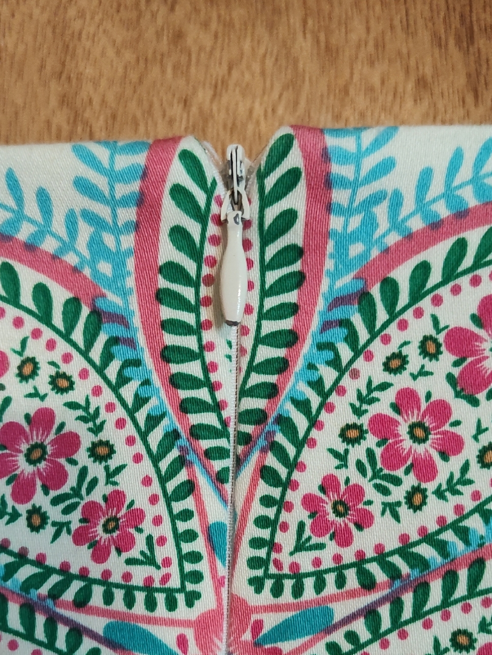Pretty London Times Sheath Dress Turquoise Pink Floral Stretch Preppy Brunch 8 - Picture 8 of 10